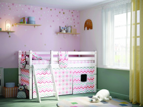 Кровать с наклонной лестницей Соня Вариант 12 белая в Тобольске - tobolsk.magazinmebel.ru | фото - изображение 1