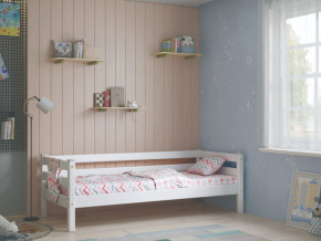 Кровать с задней защитой Соня Вариант 2 белая в Тобольске - tobolsk.magazinmebel.ru | фото