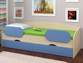Кровать Соня 2 дуб молочный-голубой в Тобольске - tobolsk.magazinmebel.ru | фото - изображение 2