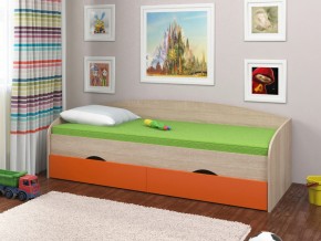 Кровать Соня 2 сонома-оранжевый в Тобольске - tobolsk.magazinmebel.ru | фото