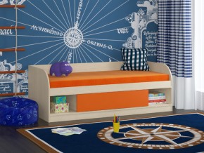 Кровать Соня 4 дуб молочный-оранжевый в Тобольске - tobolsk.magazinmebel.ru | фото - изображение 1