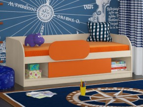 Кровать Соня 4 дуб молочный-оранжевый в Тобольске - tobolsk.magazinmebel.ru | фото - изображение 3