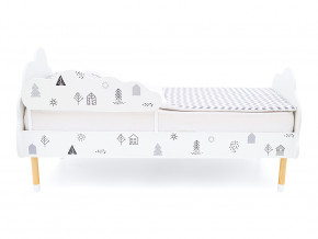 Кровать Stumpa Облако с бортиком рисунок Домики в Тобольске - tobolsk.magazinmebel.ru | фото - изображение 3