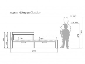 Кровать Svogen classic с ящиками и бортиком дерево-белый в Тобольске - tobolsk.magazinmebel.ru | фото - изображение 2