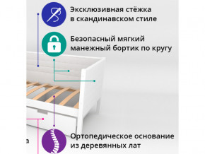 Кровать-тахта мягкая Svogen лаванда-белый в Тобольске - tobolsk.magazinmebel.ru | фото - изображение 2