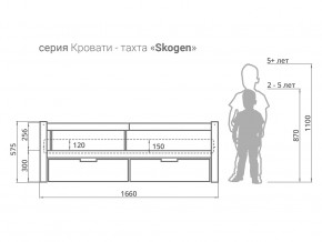 Кровать-тахта Svogen с ящиками и бортиком бежевый в Тобольске - tobolsk.magazinmebel.ru | фото - изображение 3