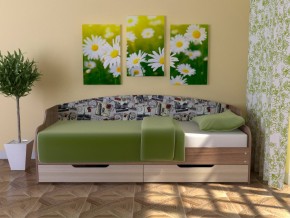 Кровать Юниор Тип 2 Микровелюр-марки 800х1600 в Тобольске - tobolsk.magazinmebel.ru | фото - изображение 1