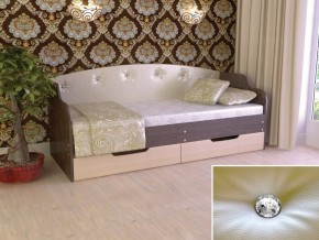 Кровать Юниор Тип 2 Венге/дуб молочный 800х1600 в Тобольске - tobolsk.magazinmebel.ru | фото
