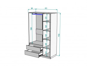 Шкаф Malta light H298 Белый в Тобольске - tobolsk.magazinmebel.ru | фото - изображение 2