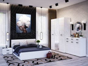 Спальня Нэнси New МДФ Белый глянец холодный, Белый в Тобольске - tobolsk.magazinmebel.ru | фото